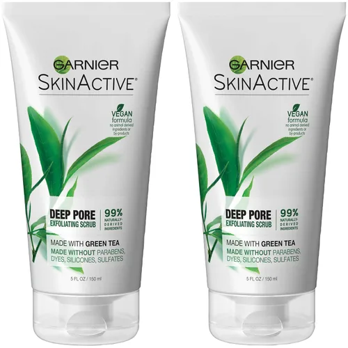 Vista 10 de Exfoliante facial, Garnier Skinactive, con té verde, para piel grasa, 5 fl. oz.