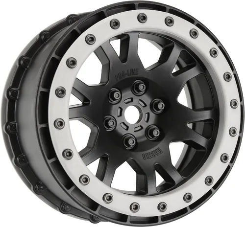 Vista 2 de Pro-Line Racing Impulse Pro-Loc - Rueda negra con anillo gris XMX2 PRO276303 RC Neumático