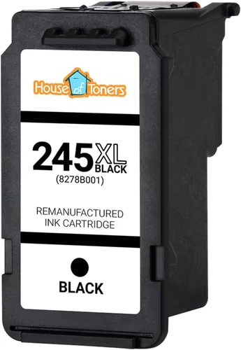 Vista 2 de Houseoftoners Cartuchos de tinta remanufacturados de alto rendimiento de repuesto para Canon PG-245XL Black Pixma iP280, MG2522, MG2525, MG2555