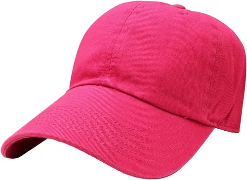 Vista 23 de Gorra de béisbol clásica Falari, sombrero de papá 100% algodón suave, talla ajustable Aguamarina