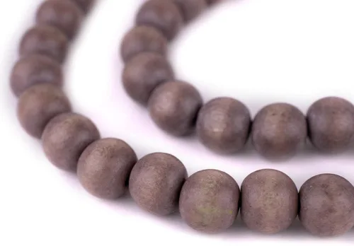 Vista 243 de TheBeadChest: cuentas de madera redondas naturales de 0.315 pulgadas, cuentas de madera sueltas espaciadoras para fabricar joyas, 4 tamaños