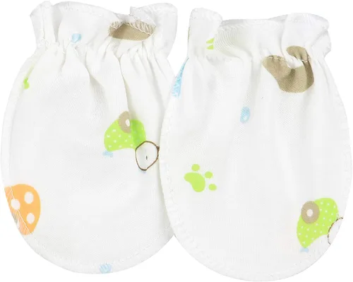 Vista 4 de Guantes de algodón para recién nacido guantes de algodón para bebés y niñas