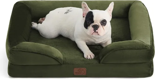 Vista 25 de Bedsure - Cama para gatos de interior, sofá cama lavable para perros muy pequeños, espuma de soporte con funda extraíble y lavable, forro Gris