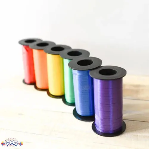 Vista 7 de PMU Tira de cinta rizadora negra de 500 yardas x 3/16 pulgadas para envolver regalos, decoración de cumpleaños, celebraciones, fiestas, accesorios