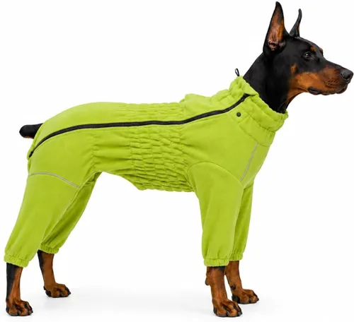 Vista 37 de Lovelonglong Abrigo cálido para perro, chaqueta resistente al viento para perros pequeños, medianos y grandes, abrigo de invierno de forro polar