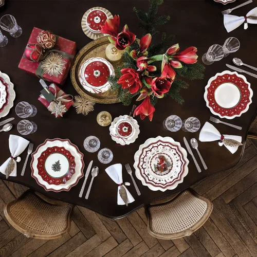 Vista 3 de Villeroy & Boch Toy's Delight Collection - Plato hondo para sopa con borde, 10.25 pulgadas, capacidad de 11.75 onzas, rojo/multicolor