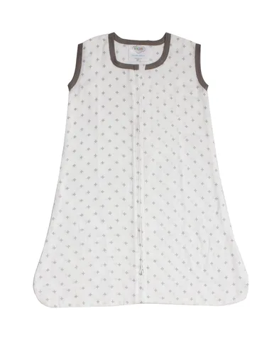 Vista 4 de Bacati - Saco de dormir con estampado de muselina (flechas de amor para recién nacidos, negro)