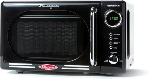 Vista 39 de Nostalgia Retro - Horno de microondas para encimera - Incluye 12 ajustes preprogramados y reloj digital - 0.9 pies cúbicos - 800 vatios - Amarillo