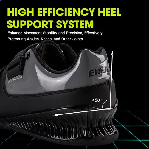 Vista 6 de Zapatos de levantamiento de pesas para hombre y mujer, zapatos de levantamiento de pesas para levantamiento de pesas, zapatos de levantamiento