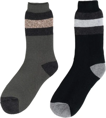 Vista 2 de HOT FEET - Calcetines térmicos para hombre, paquete de 24unidades, calcetines para frío extremo, para botas, calcetines de invierno con aislamiento