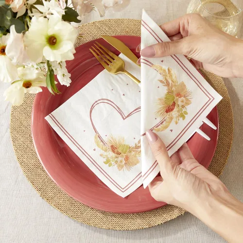 Vista 5 de Kate Aspen Servilletas de papel rústicas bohemias de 2 capas (juego de 30), servilletas decorativas gruesas, perfectas para bodas de otoño, brunch