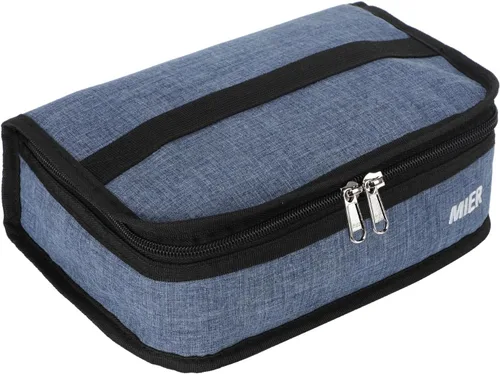 Vista 18 de MIER Lonchera térmica para hombres, mujeres y niños, portátil, pequeña, para 9 latas, mini hielera térmica compacta para escuela, trabajo, picnic
