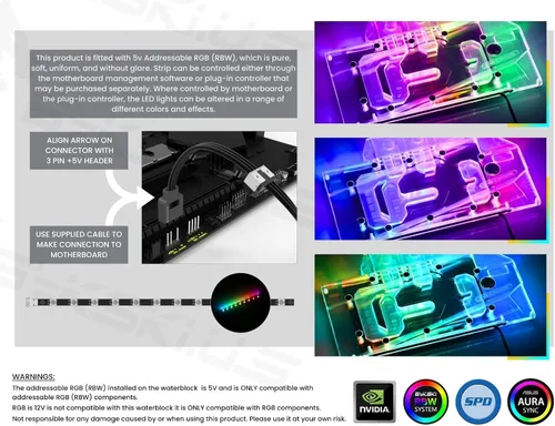 Vista 6 de Bykski Cobertura completa GPU Bloque de agua y placa trasera para ASUS TUF Gaming GeForce RTX 4060 Ti OC (N-AS4060TITUF-X)