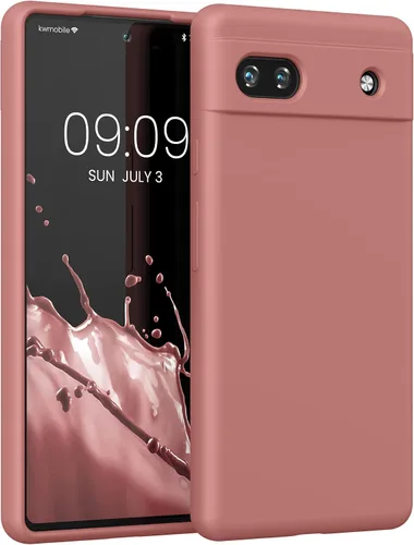 Vista 13 de kwmobile Funda Compatible con Google Pixel 6 Pro - Funda de Teléfono de Silicona TPU con Acabado Suave - Azul Caribe