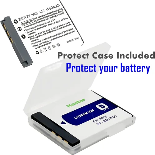 Vista 2 de Alta capacidad InfoLithium NP-BD1 / NP-FD1 - Batería de iones de litio para Sony Cybershot DSC-T90 / DCS-T90/B/DSC-T90/P/DSC-T90/L/DSC-T90/T
