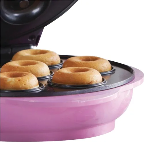 Vista 5 de Brentwood TS-250 Mini máquina para hacer donas, antiadherente, rosa