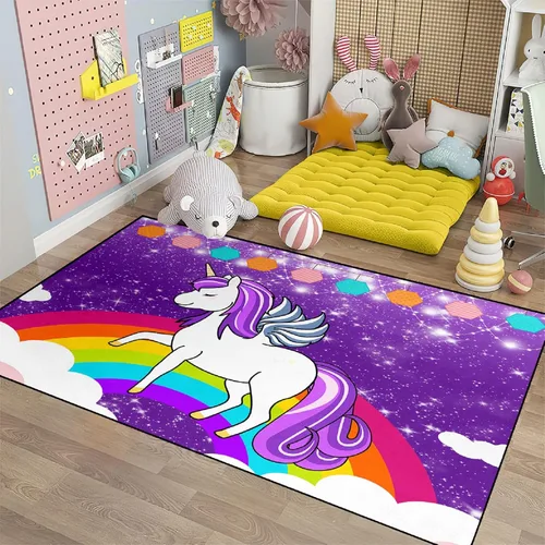 Vista 9 de Alfombra de gato para habitación de niñas, diseño de dibujos animados, decoración para dormitorio, bonita alfombra de área de gatos, alfombras