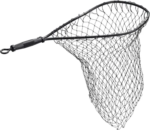 Vista 10 de EGO Red de pesca de trucha, captura y liberación, mango ergonómico, ligero y fácil de usar Red de medición de malla de PVC de 11