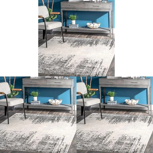 Vista 11 de nuLOOM Penélope - Alfombra de pasillo tribal con diseño de chevrones, 2 x 6 pies, color gris