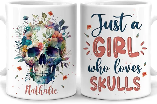 Vista 8 de Hyturtle Regalos Personalizados para Amantes de los Libros - Solo una Chica que Ama los Libros Taza de Café Personalizada de Cerámica 11oz - Regalos