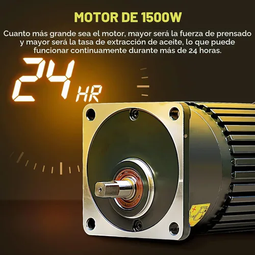 Vista 4 de CGOLDENWALL Máquina de prensa de aceite comercial de 1500 W Expulsor extractor de aceite con controlador de temperatura inteligente/motor