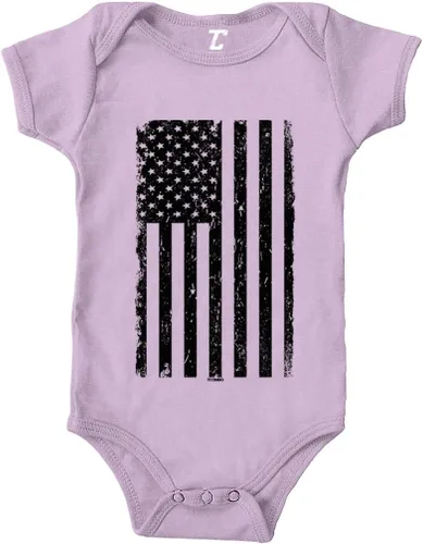 Vista 4 de Tcombo Bandera americana negra envejecida - Body de Estados Unidos Negro - Lámina dorada