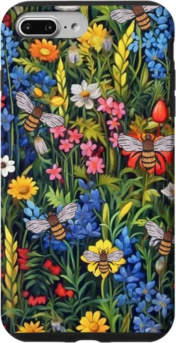 Vista 12 de Funda para iPhone 12 mini Bees And Wildflowers