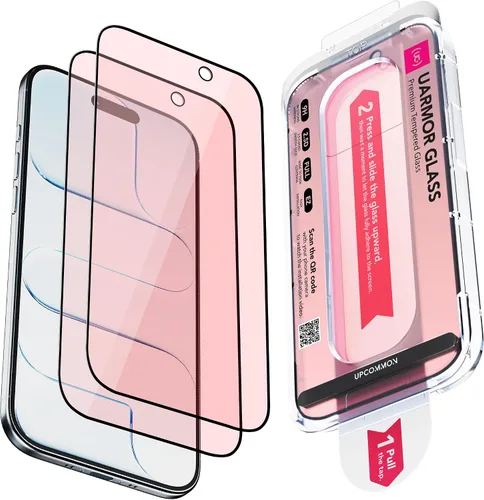 Vista 17 de UARMOR Protector de Pantalla de Privacidad de Vidrio para [ iPhone 15 Plus ] Vidrio Templado Premium 9H Anti-espía, Kits de Instalación Fácil
