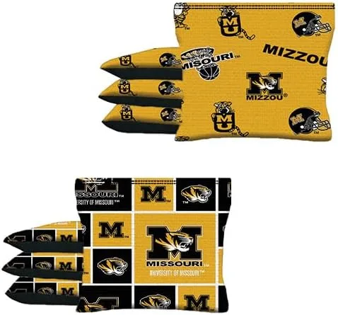 Vista 6 de Cornhole BEANBAGS Made w Oklahoma Sooners OU Fabric Set of 8 ACA Regulation Game Toss Bags