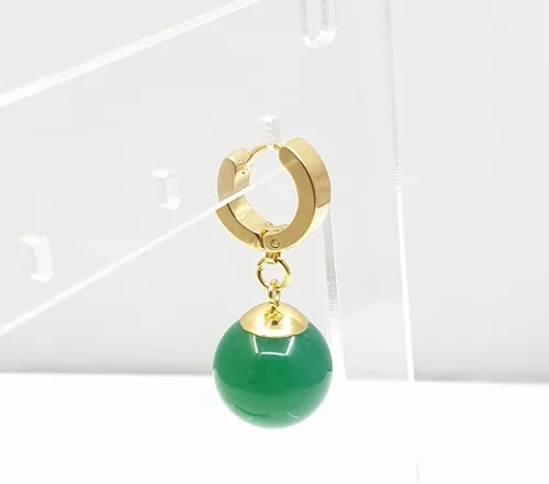 Vista 2 de Aretes de simulación de dibujos animados Super Saiyan Super Dragon Z Vegetto Potara Ball Goku Drop Aretes colgantes Super Dragon Bead Ear Clip Cuff