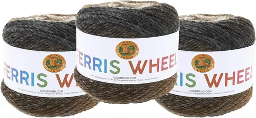Vista 16 de Lion Brand Yarn, Hilo multicolor en forma de rueda Ferris para tejer, hacer ganchillo y manualidades, Buttercup, paquete de 1