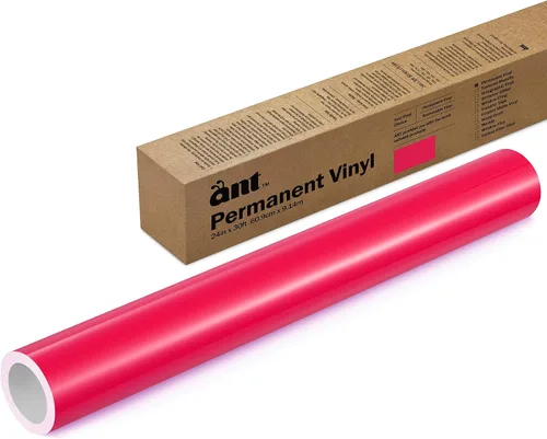 Vista 21 de ANT Melocotón, rollo de vinilo permanente de 24" x 4,5 m, rollo de vinilo adhesivo, para proyecto DIY, calcomanía, pegatina, compatible con Cricut