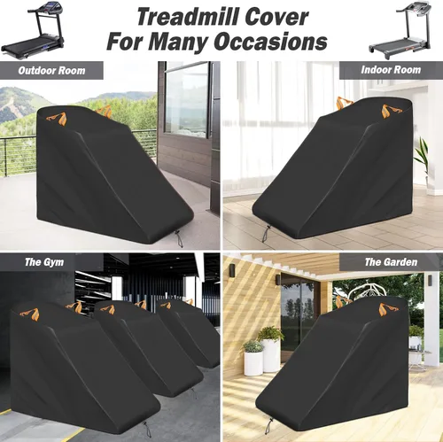 Vista 4 de XYZCTEM Cubierta de cinta de correr impermeable a prueba de polvo para máquina de correr, equipo de entrenamiento de ejercicio, protección