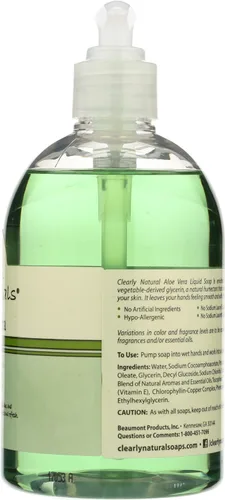 Vista 5 de Clearly Natural Jabón Líquido de Manos con Aloe Vera - 12 oz
