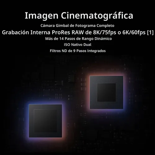 Vista 2 de DJI Ronin 4D-6K, estabilización de 4 ejes a par con una plataforma, diseño modular altamente integrado, cámara cardán de marco completo, grabación