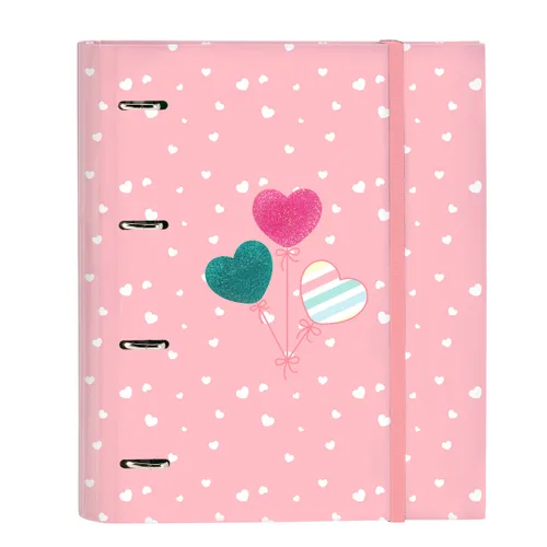 Vista 2 de Carpeta de anillas BlackFit8 Globitos 27 x 32 x 3.5 cm Rosa