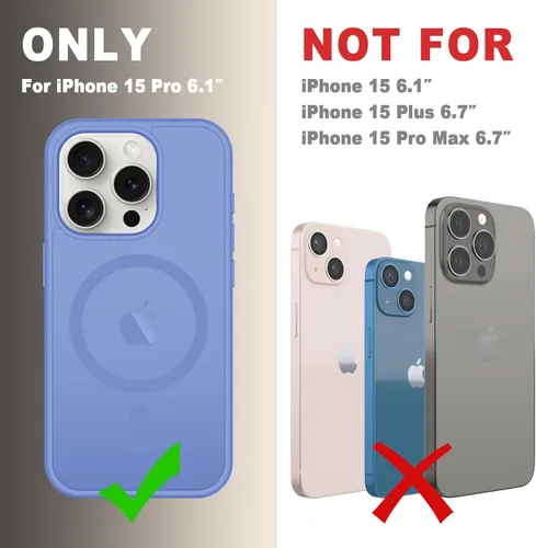 Vista 863 de Funda para Google Pixel 10 Pro XL, cubierta magnética mate, color negro Fit for MagSafe, Screen Protector included, Shockproof Military Grade