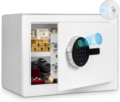 Vista 9 de PATRON Caja de seguridad biométrica con cerradura de huellas dactilares Rosa