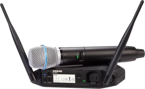 Vista 9 de Shure GLXD24R+/B58 Sistema de Micrófono Inalámbrico Digital Profesional de Banda Dual – Duración de Batería de 12 Horas, Alcance de 100 pies