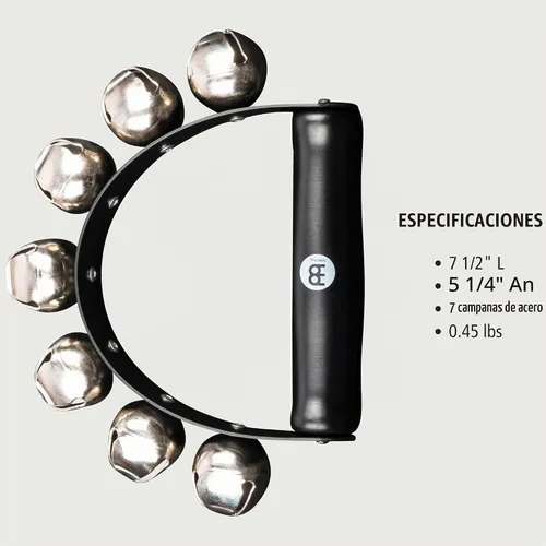 Vista 5 de Meinl Percussion SLB7 Campanas de mano con mango de madera, 7 campanas