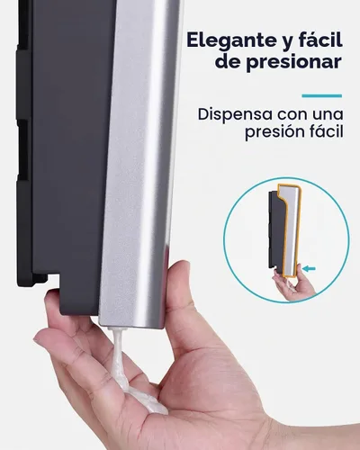 Vista 6 de AIKE Dispensador de champú y acondicionador de ducha de 2 cámaras para baño Plata