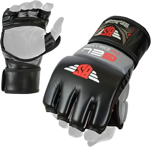 Vista 7 de BeSmart - Guantes de kickboxing, equipo de entrenamiento, guantes de lucha para artes marciales mixtas, para hombres y mujeres adultos