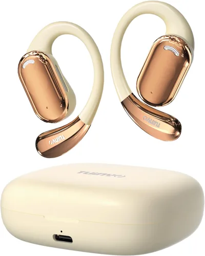 Vista 7 de TUINYO Auriculares inalámbricos con ganchos para la oreja, resistentes al agua IPX5, conexión Bluetooth estable de un paso con larga transmisión, 40