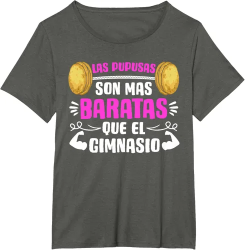 Vista 12 de Las Pupusas Que El Gimnasio - Camiseta salvadoreña salvadoreña, Negro, S