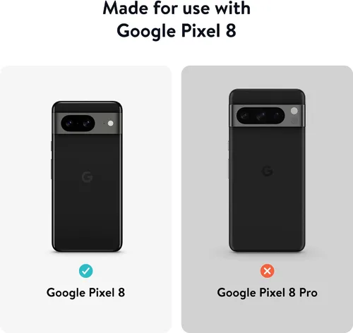 Vista 6 de Mous Funda para Google Pixel 8 compatible con MagSafe - Limitless 5.0 - Cuero negro - Funda protectora Pixel 8 - Funda protectora para teléfono a