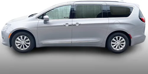 Vista 4 de Parasol de segunda fila para asiento trasero de ventana lateral para Chrysler Pacifica Minivan 2017, 2018, 2019, 2020, 2021, 2022, 2023, 2024, 2025