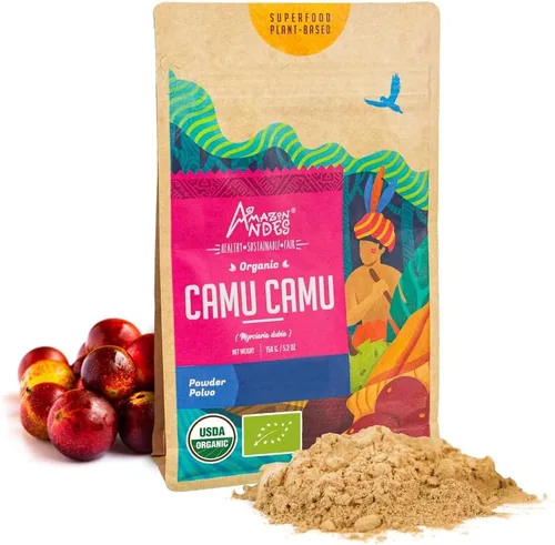Vista 5 de Camu Camu Cápsulas l Potente fuente de vitamina C l Refuerzo del sistema inmunológico l Orgánico y Comercio Justo Certificado l 100 pastillas