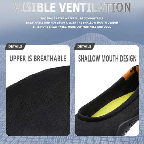 Vista 3 de YYXMS Zapatos de agua para hombres y mujeres, descalzos, de secado rápido, para pesca, buceo, caminar, navegar, surf, yoga