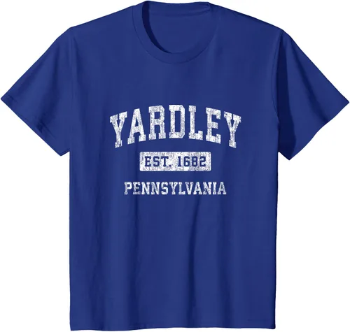 Vista 52 de Yardley Pennsylvania PA - Camiseta de manga corta, diseño deportivo