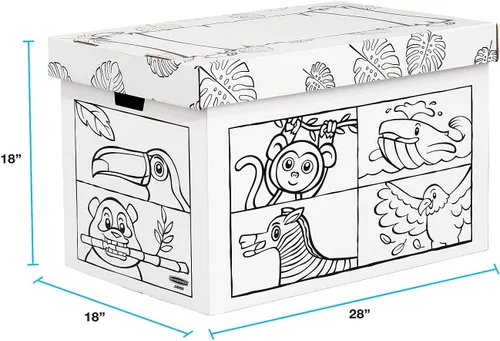 Vista 2 de Bankers Box Color en caja de juguetes de animales